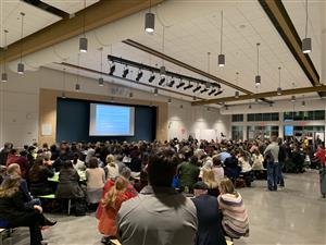Hundreds of community members joined on Jan. 22, 2019. 